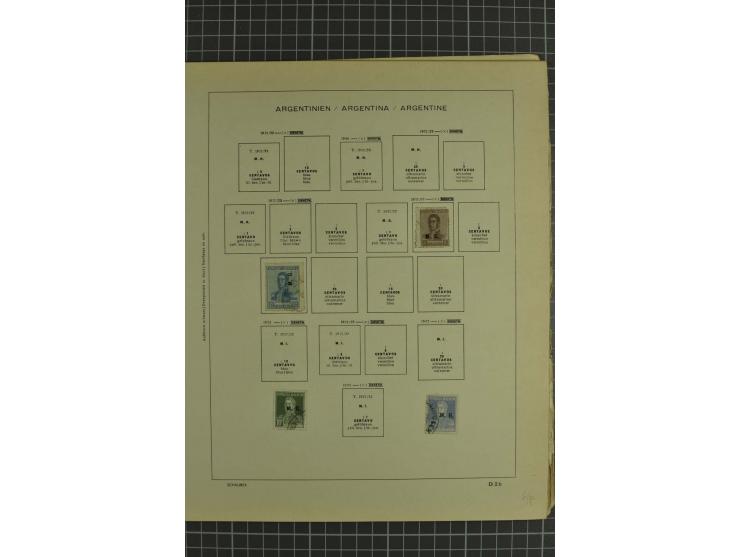 1858/1960 (ca.), kleine Sammlung inklusive Staaten, dabei 29 Werte Corrientes