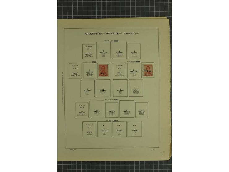 1858/1960 (ca.), kleine Sammlung inklusive Staaten, dabei 29 Werte Corrientes