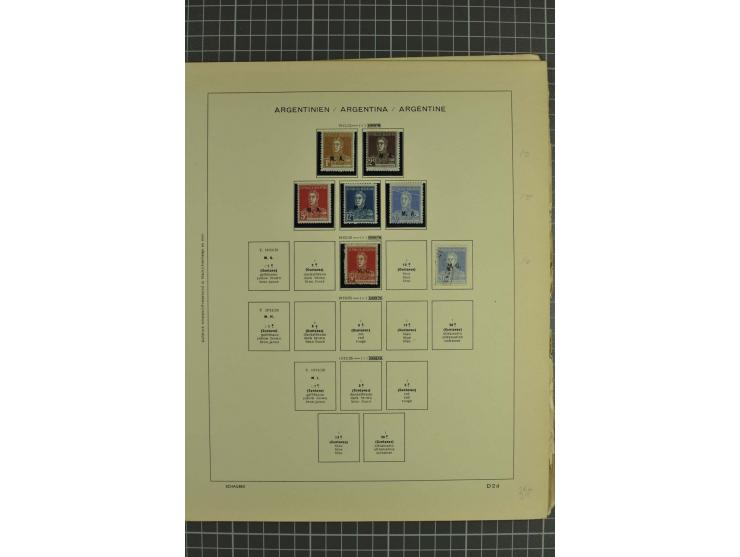 1858/1960 (ca.), kleine Sammlung inklusive Staaten, dabei 29 Werte Corrientes
