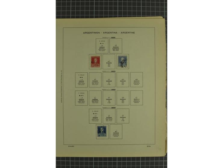 1858/1960 (ca.), kleine Sammlung inklusive Staaten, dabei 29 Werte Corrientes