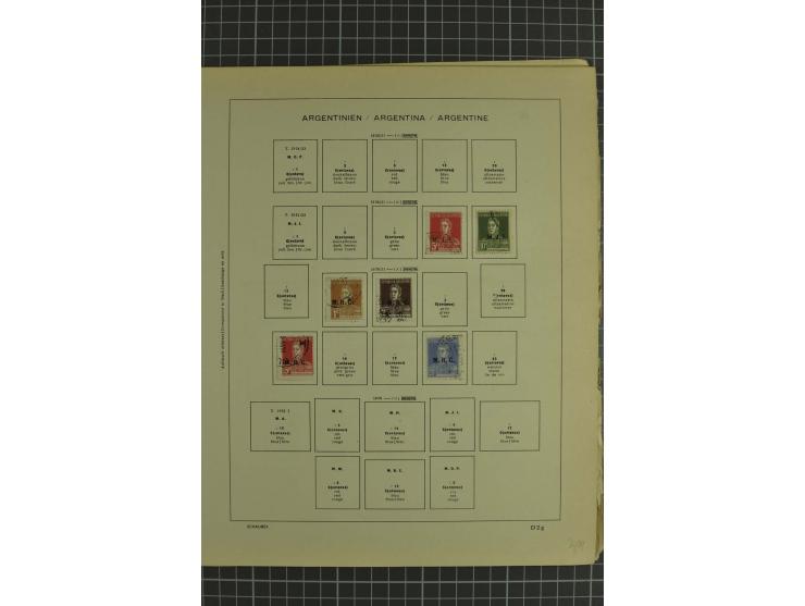 1858/1960 (ca.), kleine Sammlung inklusive Staaten, dabei 29 Werte Corrientes