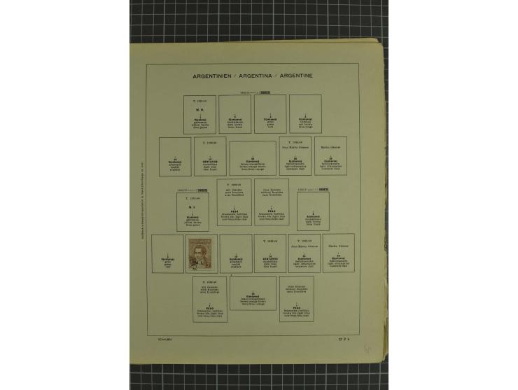 1858/1960 (ca.), kleine Sammlung inklusive Staaten, dabei 29 Werte Corrientes
