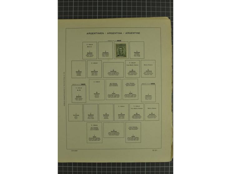 1858/1960 (ca.), kleine Sammlung inklusive Staaten, dabei 29 Werte Corrientes