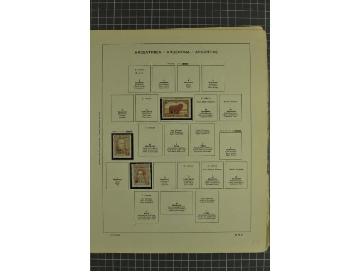1858/1960 (ca.), kleine Sammlung inklusive Staaten, dabei 29 Werte Corrientes