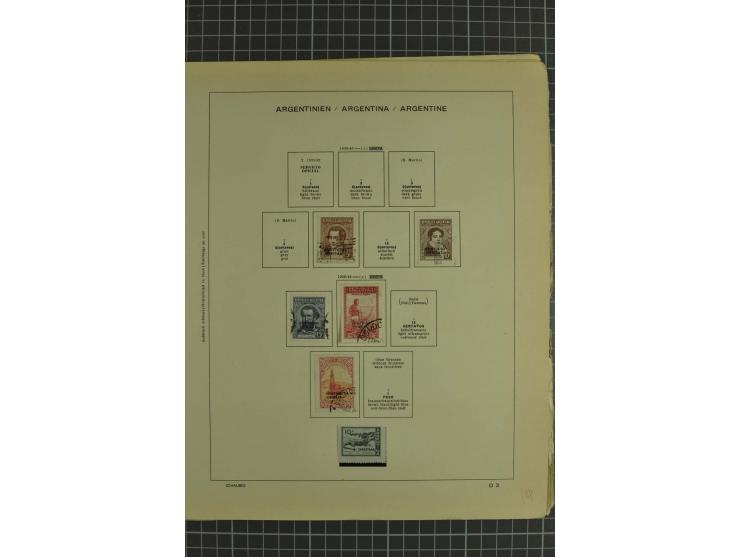 1858/1960 (ca.), kleine Sammlung inklusive Staaten, dabei 29 Werte Corrientes
