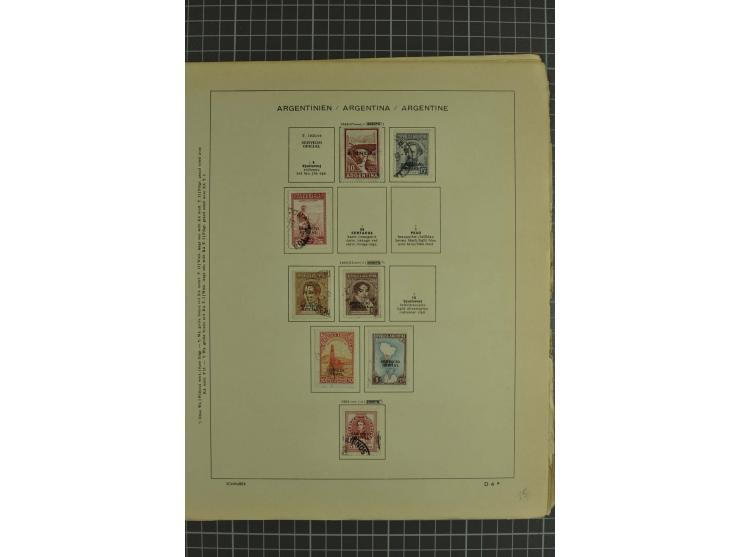1858/1960 (ca.), kleine Sammlung inklusive Staaten, dabei 29 Werte Corrientes
