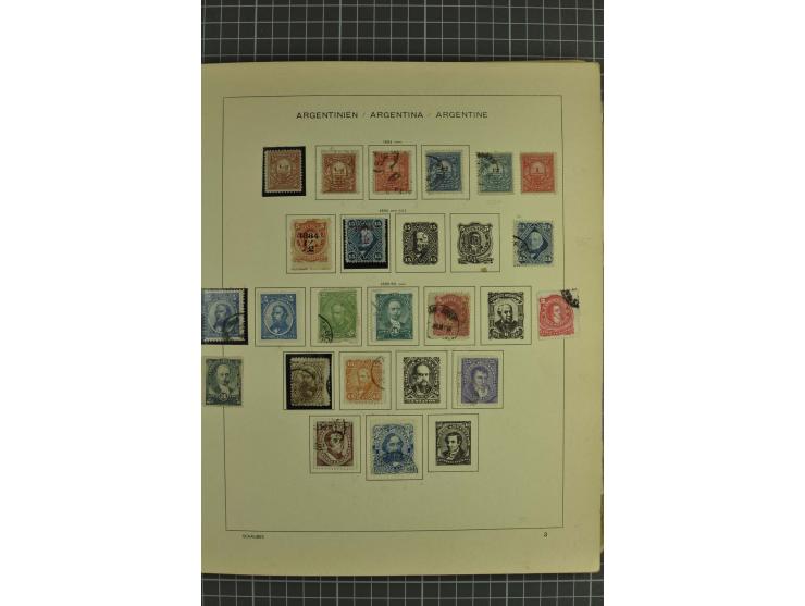1858/1960 (ca.), kleine Sammlung inklusive Staaten, dabei 29 Werte Corrientes