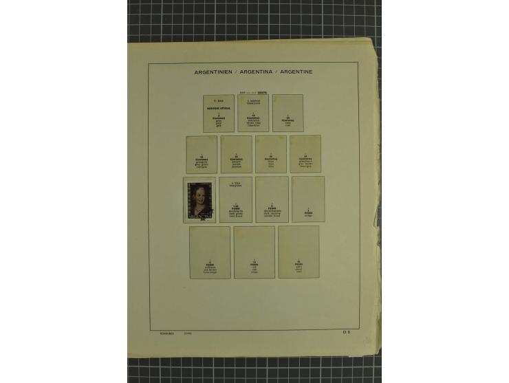 1858/1960 (ca.), kleine Sammlung inklusive Staaten, dabei 29 Werte Corrientes