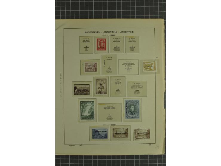 1858/1960 (ca.), kleine Sammlung inklusive Staaten, dabei 29 Werte Corrientes
