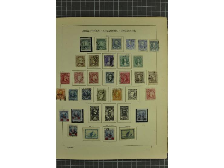 1858/1960 (ca.), kleine Sammlung inklusive Staaten, dabei 29 Werte Corrientes