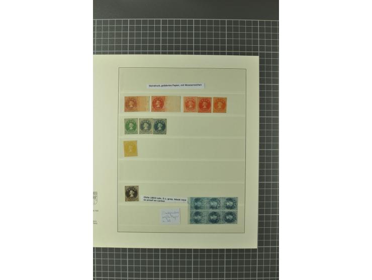 1911/16, Mi.-Nr. 106K (2) und 116U (2), ungebraucht, senkrechtes Paar gestempelt, Nr. II, III (2), sowie ungebraucht ohne Gum