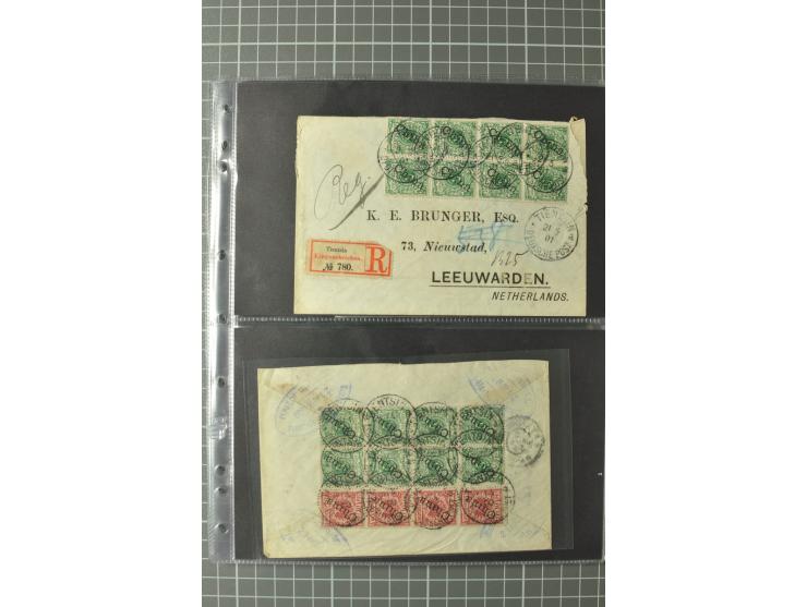1900/34 (ca.), 21 Briefe und Karten, überwiegend deutsche und französische Postanstalten, dabei Reco etc.