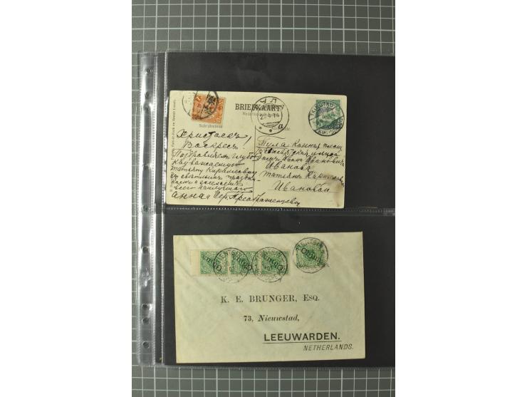 1900/34 (ca.), 21 Briefe und Karten, überwiegend deutsche und französische Postanstalten, dabei Reco etc.