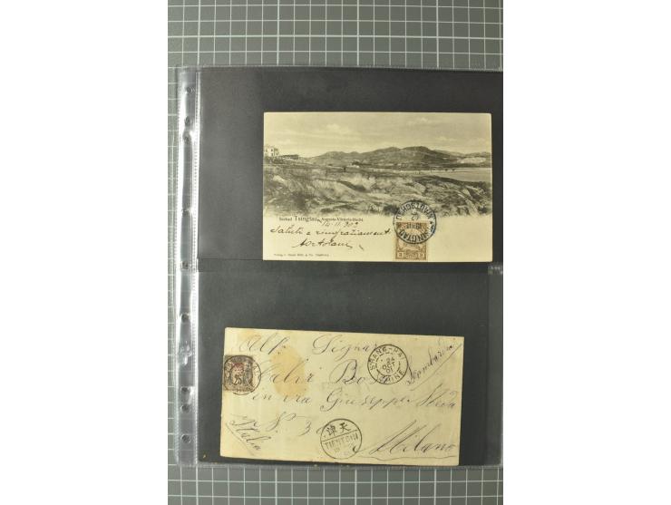 1900/34 (ca.), 21 Briefe und Karten, überwiegend deutsche und französische Postanstalten, dabei Reco etc.