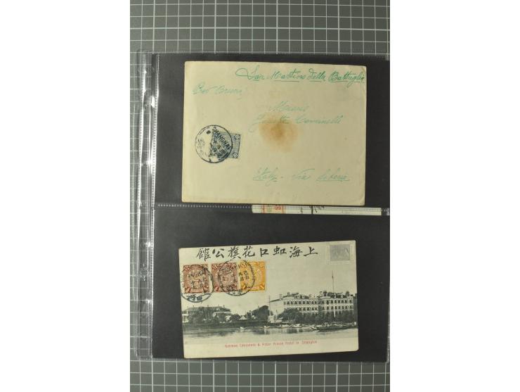 1900/34 (ca.), 21 Briefe und Karten, überwiegend deutsche und französische Postanstalten, dabei Reco etc.
