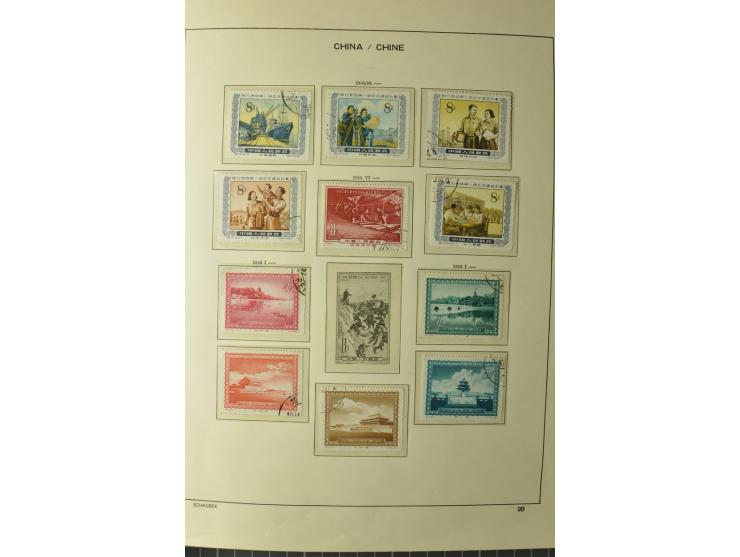1949/78, postfrische und gestempelte Sammlung mit u.a. Mi.-Nr. 966-76 mit zwei 5er-Streifen, 977-1019, 1020-24 5er-Streifen, 