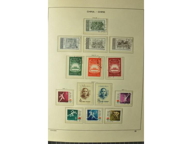 1949/78, postfrische und gestempelte Sammlung mit u.a. Mi.-Nr. 966-76 mit zwei 5er-Streifen, 977-1019, 1020-24 5er-Streifen, 