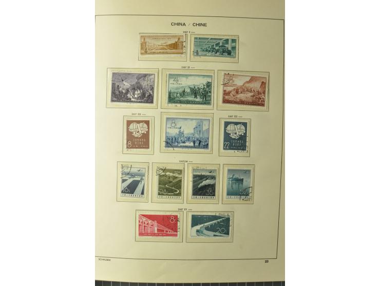 1949/78, postfrische und gestempelte Sammlung mit u.a. Mi.-Nr. 966-76 mit zwei 5er-Streifen, 977-1019, 1020-24 5er-Streifen, 
