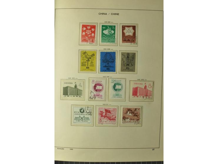 1949/78, postfrische und gestempelte Sammlung mit u.a. Mi.-Nr. 966-76 mit zwei 5er-Streifen, 977-1019, 1020-24 5er-Streifen, 
