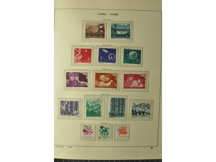1949/78, postfrische und gestempelte Sammlung mit u.a. Mi.-Nr. 966-76 mit zwei 5er-Streifen, 977-1019, 1020-24 5er-Streifen, 