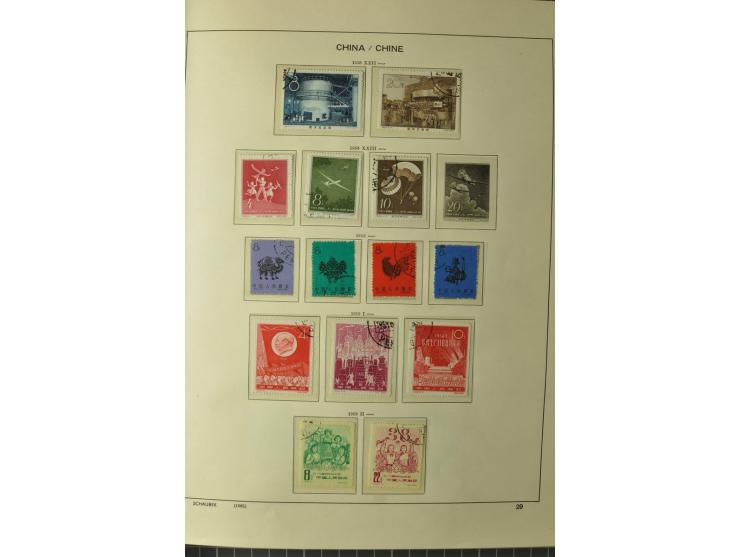 1949/78, postfrische und gestempelte Sammlung mit u.a. Mi.-Nr. 966-76 mit zwei 5er-Streifen, 977-1019, 1020-24 5er-Streifen, 