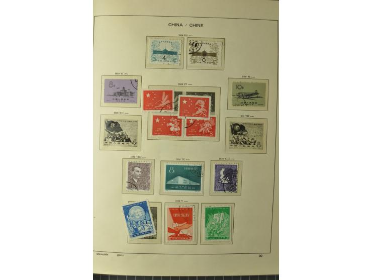 1949/78, postfrische und gestempelte Sammlung mit u.a. Mi.-Nr. 966-76 mit zwei 5er-Streifen, 977-1019, 1020-24 5er-Streifen, 