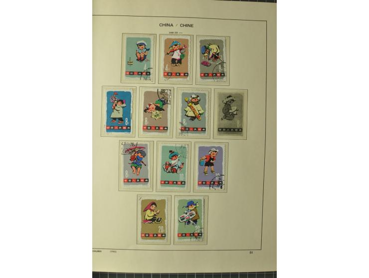 1949/78, postfrische und gestempelte Sammlung mit u.a. Mi.-Nr. 966-76 mit zwei 5er-Streifen, 977-1019, 1020-24 5er-Streifen, 