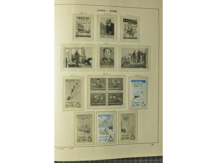 1949/78, postfrische und gestempelte Sammlung mit u.a. Mi.-Nr. 966-76 mit zwei 5er-Streifen, 977-1019, 1020-24 5er-Streifen, 
