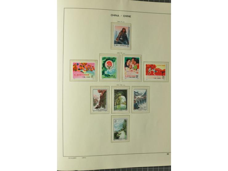 1949/78, postfrische und gestempelte Sammlung mit u.a. Mi.-Nr. 966-76 mit zwei 5er-Streifen, 977-1019, 1020-24 5er-Streifen, 