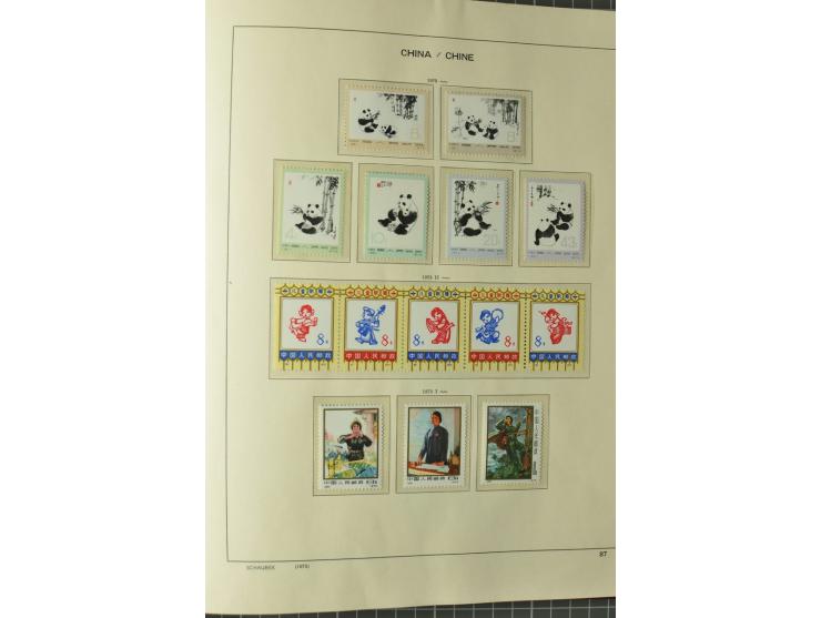 1949/78, postfrische und gestempelte Sammlung mit u.a. Mi.-Nr. 966-76 mit zwei 5er-Streifen, 977-1019, 1020-24 5er-Streifen, 
