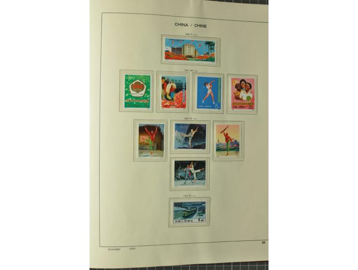 1949/78, postfrische und gestempelte Sammlung mit u.a. Mi.-Nr. 966-76 mit zwei 5er-Streifen, 977-1019, 1020-24 5er-Streifen, 