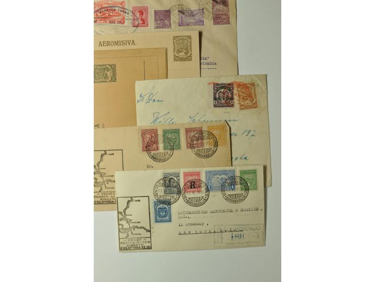 1919/32 (ca.), 23 Flugpostbriefe und -Ganzsachen, meist SCADTA, dabei Kolumbien 264 auf Brief, dazu einige lose Marken