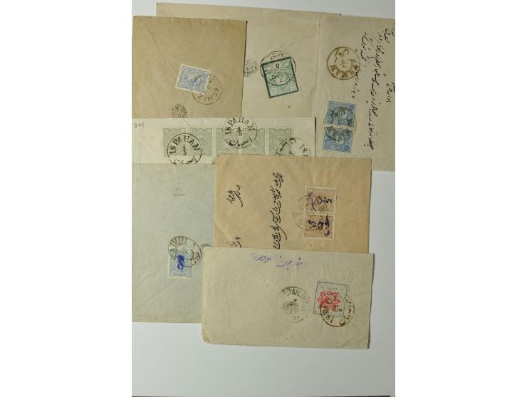 1876/1915, 49 Briefe und 7 Barnamehs, dabei viele interessante Frankaturen, bessere Stempel, diverse teils seltene Zensuren, 