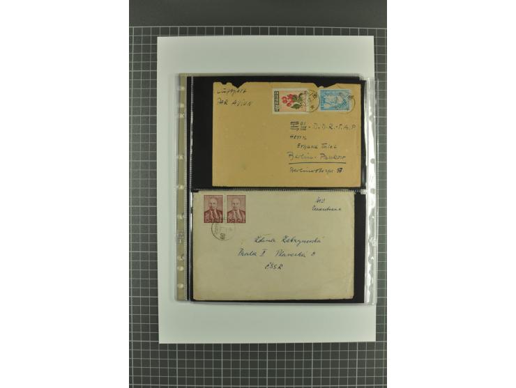 1957/87, Partie Briefe und Karten, meist nach Europa gelaufen
