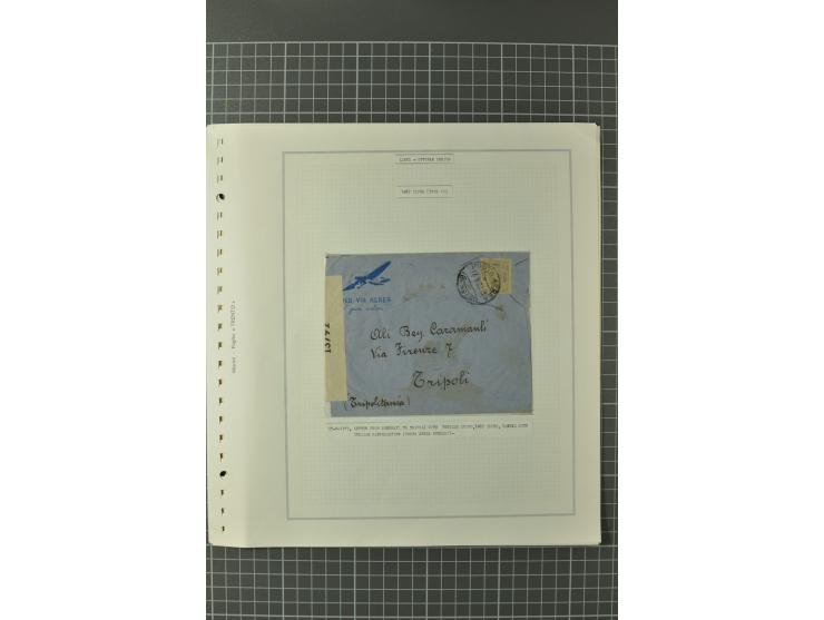1880/1911 (ca.), Osmanische Periode, Sammlung mit losen Marken, Briefstücken, Briefen und Karten, dabei Telegramme, Formulare