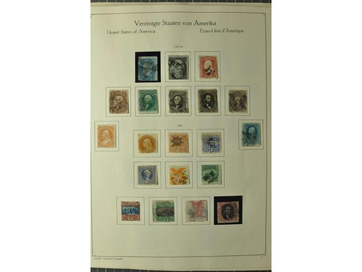 1847/1960 (ca.), ungebrauchte und gestempelte, später teils auch postfrische Sammlung, dabei u.a. Columbus bis auf 4$ komplet