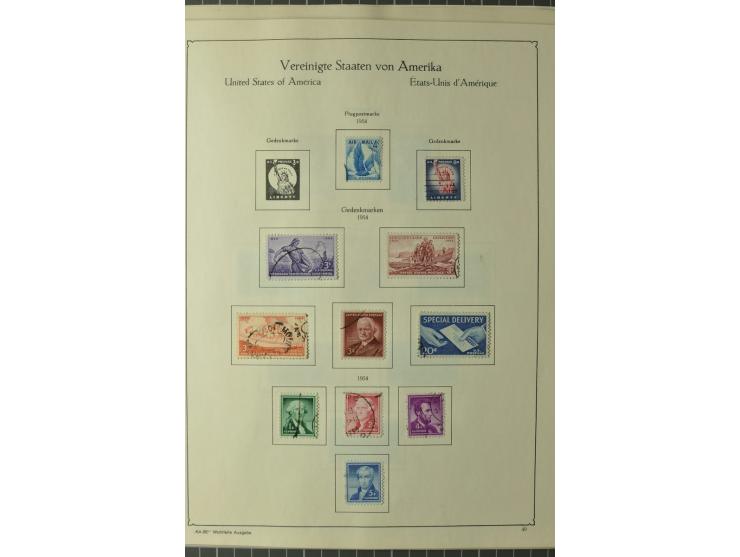 1847/1960 (ca.), ungebrauchte und gestempelte, später teils auch postfrische Sammlung, dabei u.a. Columbus bis auf 4$ komplet
