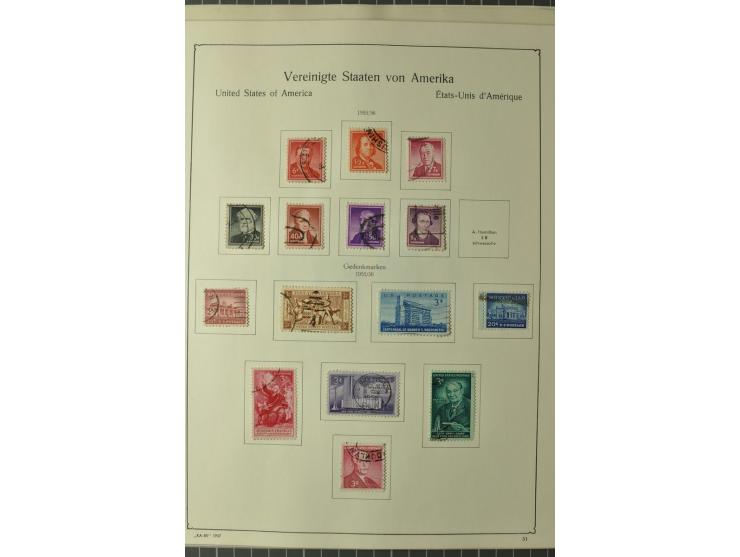 1847/1960 (ca.), ungebrauchte und gestempelte, später teils auch postfrische Sammlung, dabei u.a. Columbus bis auf 4$ komplet