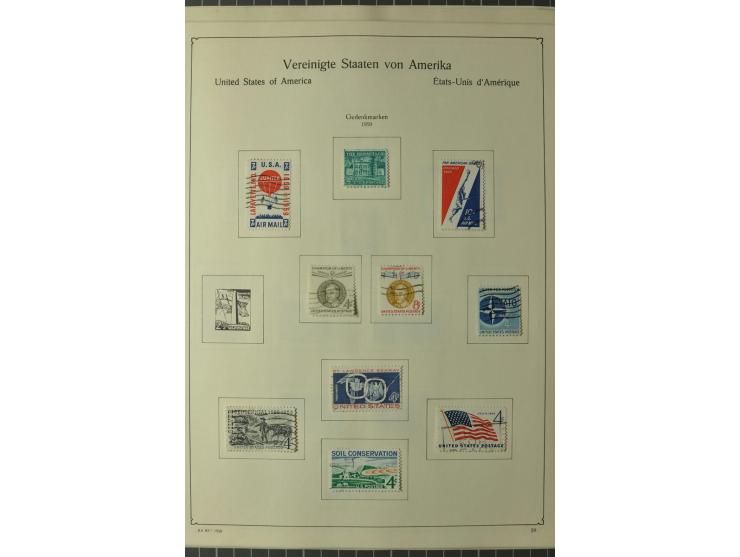 1847/1960 (ca.), ungebrauchte und gestempelte, später teils auch postfrische Sammlung, dabei u.a. Columbus bis auf 4$ komplet
