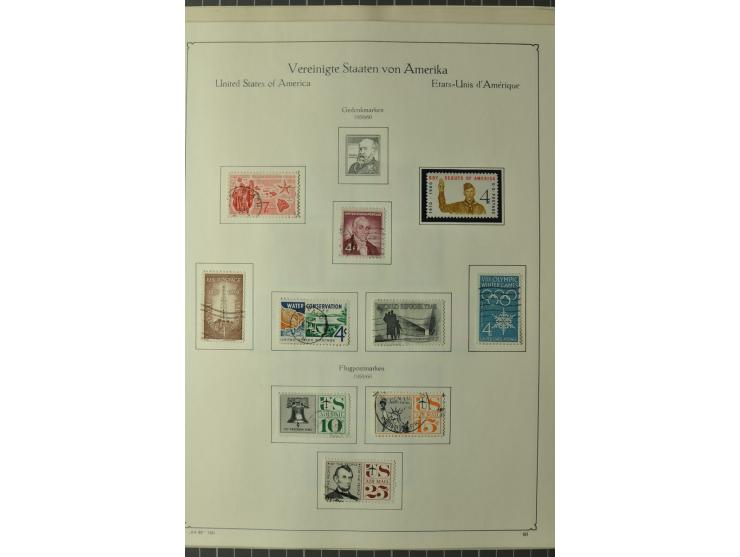 1847/1960 (ca.), ungebrauchte und gestempelte, später teils auch postfrische Sammlung, dabei u.a. Columbus bis auf 4$ komplet