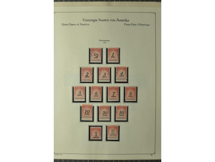 1847/1960 (ca.), ungebrauchte und gestempelte, später teils auch postfrische Sammlung, dabei u.a. Columbus bis auf 4$ komplet