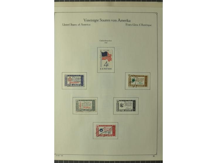 1847/1960 (ca.), ungebrauchte und gestempelte, später teils auch postfrische Sammlung, dabei u.a. Columbus bis auf 4$ komplet