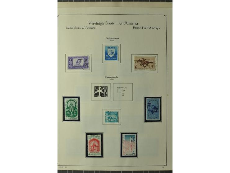 1847/1960 (ca.), ungebrauchte und gestempelte, später teils auch postfrische Sammlung, dabei u.a. Columbus bis auf 4$ komplet