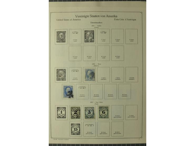 1847/1960 (ca.), ungebrauchte und gestempelte, später teils auch postfrische Sammlung, dabei u.a. Columbus bis auf 4$ komplet