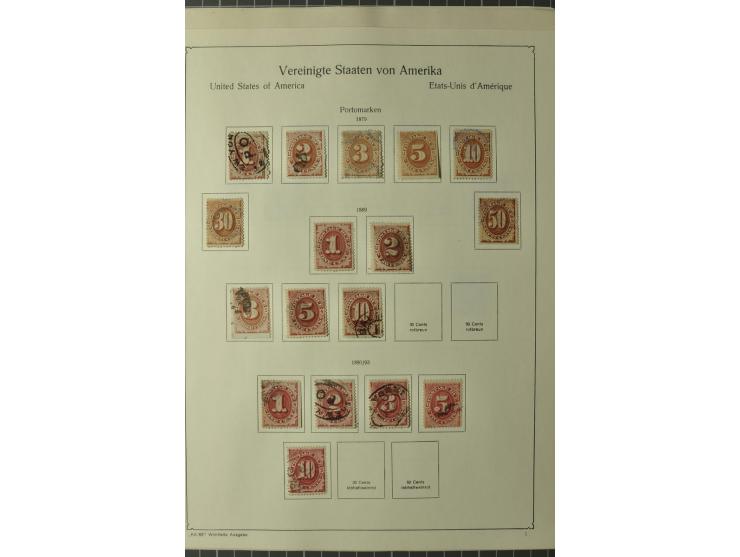 1847/1960 (ca.), ungebrauchte und gestempelte, später teils auch postfrische Sammlung, dabei u.a. Columbus bis auf 4$ komplet