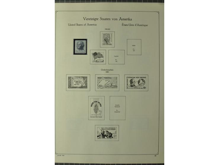 1847/1960 (ca.), ungebrauchte und gestempelte, später teils auch postfrische Sammlung, dabei u.a. Columbus bis auf 4$ komplet