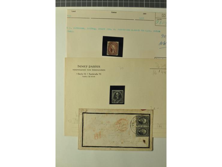1847/1960 (ca.), ungebrauchte und gestempelte, später teils auch postfrische Sammlung, dabei u.a. Columbus bis auf 4$ komplet