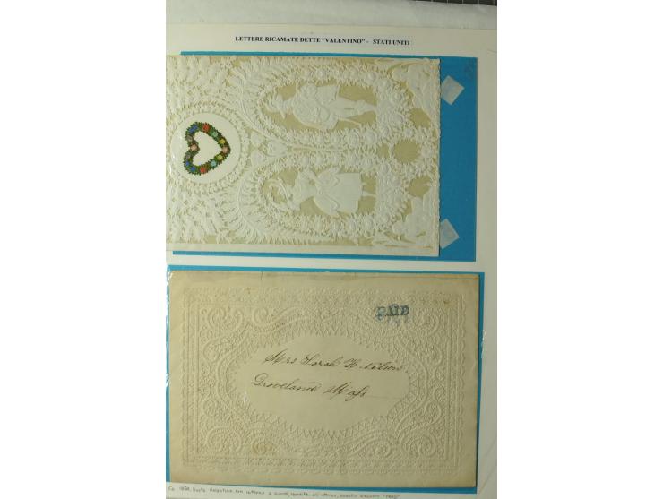 1847/83, aufgezogene Sammlung von 1 unfrankiertem und 12 frankierten Briefen, dabei Mi.-Nr. 1+2 je als Einzelfrankatur, Zierb