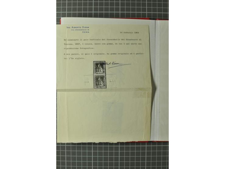 1850/1960, kleines Steckbuch mit besseren und kompletten Ausgaben inkl. 4 Briefen, dabei ungezähnte Marken von Monaco und Vat
