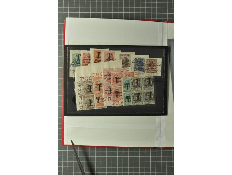 1850/1960, kleines Steckbuch mit besseren und kompletten Ausgaben inkl. 4 Briefen, dabei ungezähnte Marken von Monaco und Vat